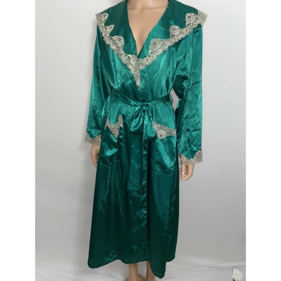 Victoria's Secret Victorian Robe Emerald Green - Picture 7 of 11